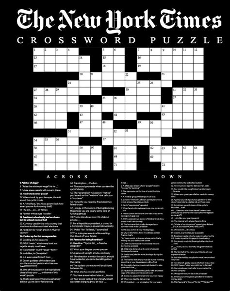 official honest crossword.